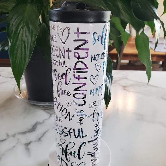 Love Yourself Motivational 30oz Tumbler with duo lids 🎉sale - Picture 9 of 11
